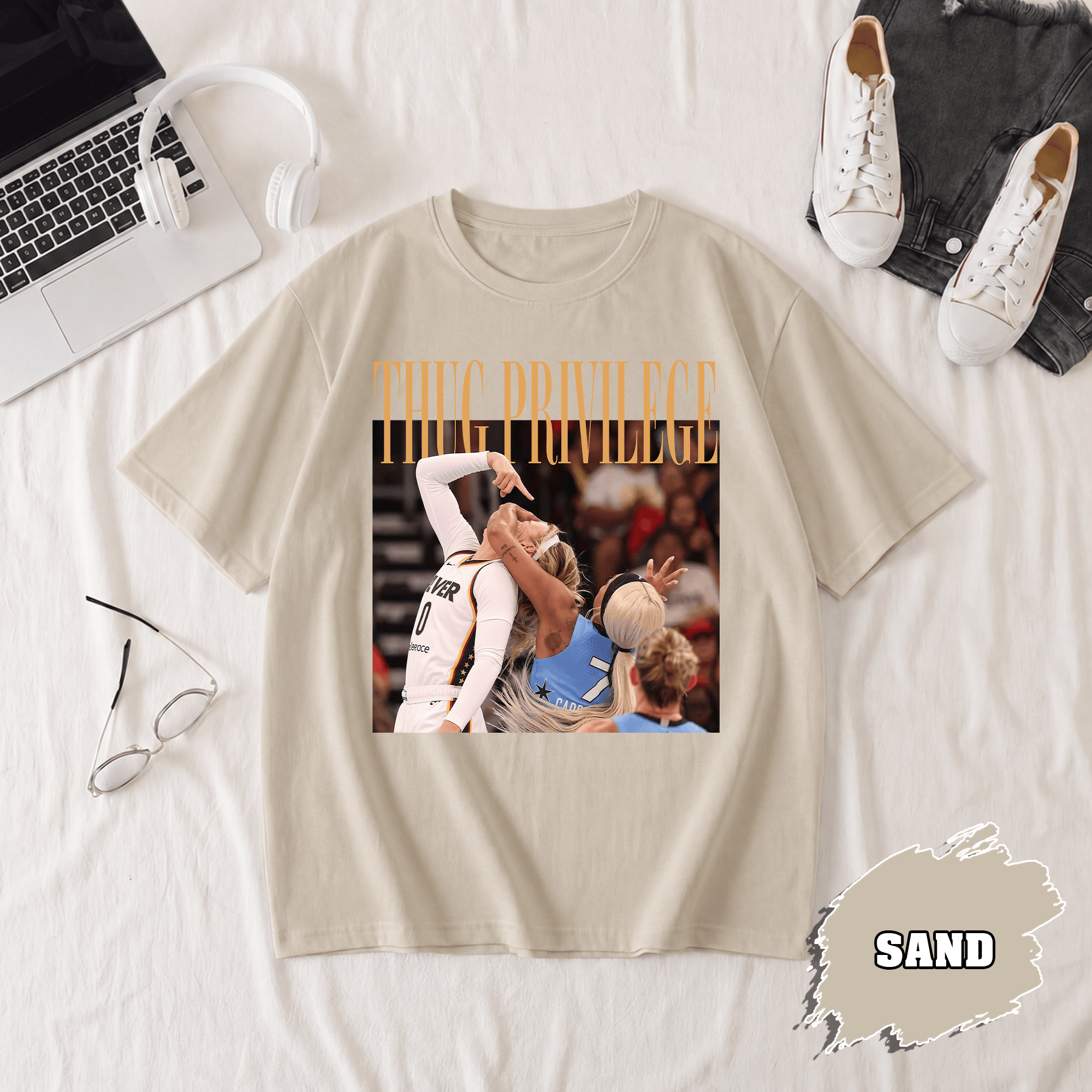 BN - Thug Privilege T-Shirt, Sophie Cunningham Tee - Image 3