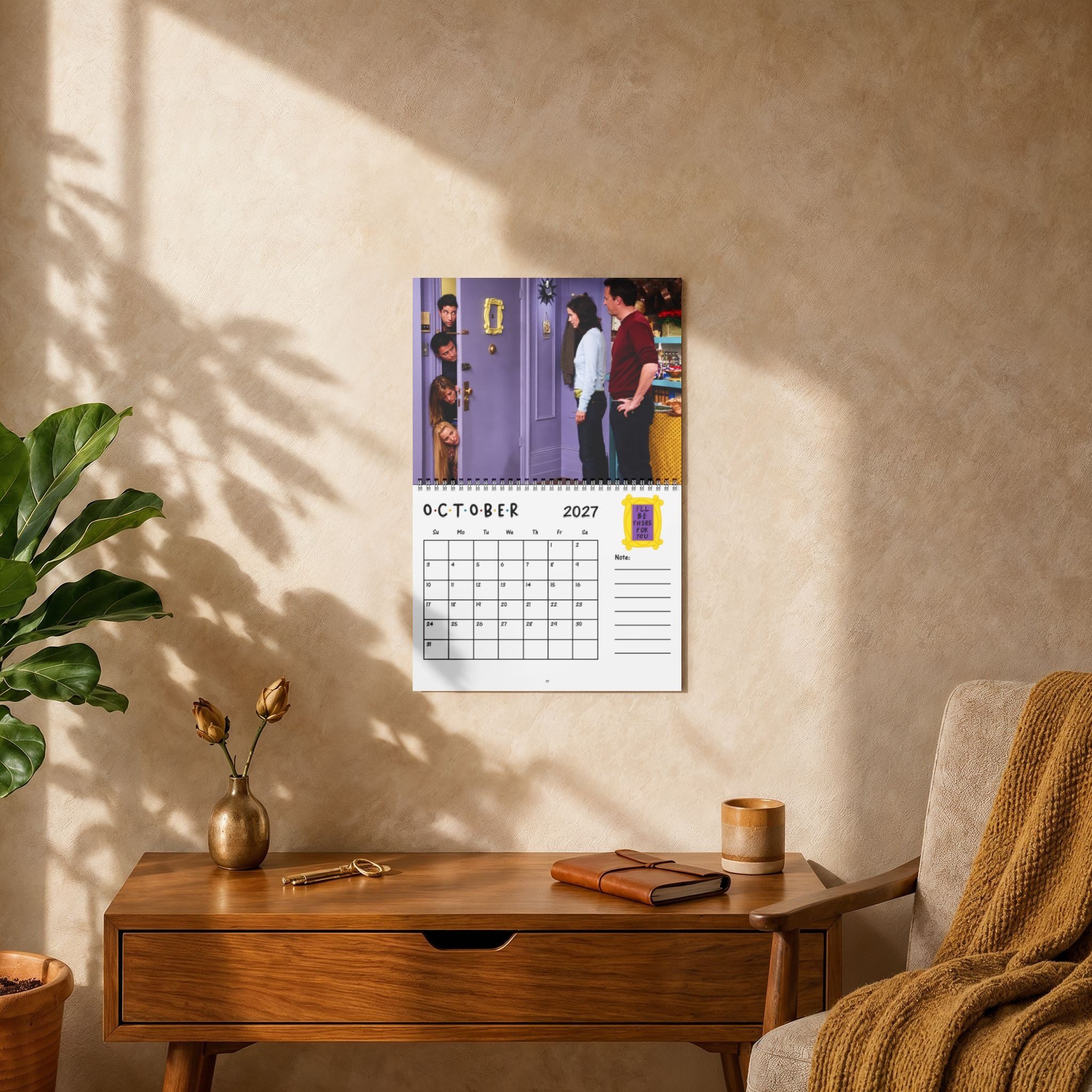 TT - FRIENDS 2027 Calendar, TV Show Inspired Wall Calendar, Funny Sitcom Fan Gift, Friends Inspired Home Decor
