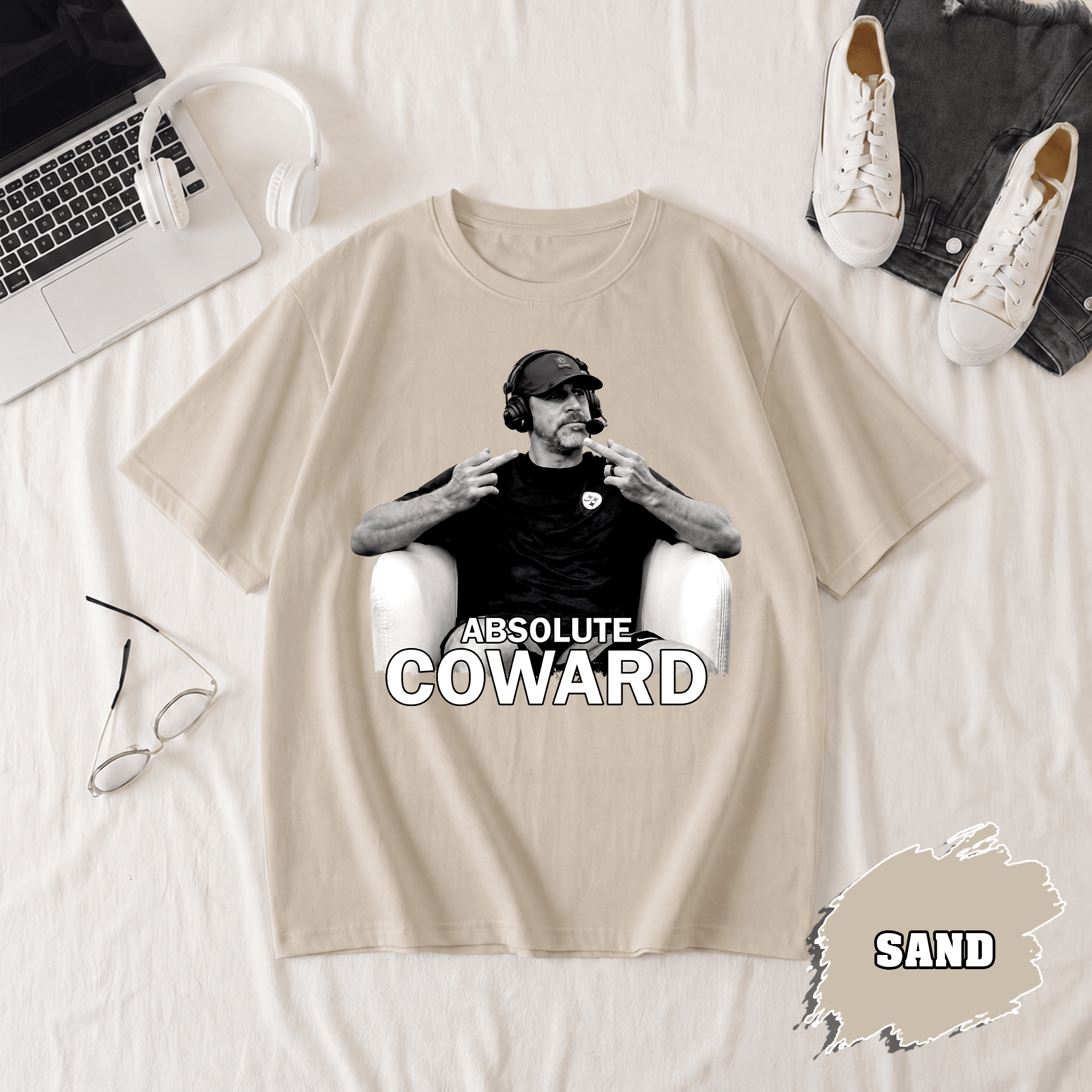 BN - Absolute Coward Aaron Rodgers T-Shirt - Image 3