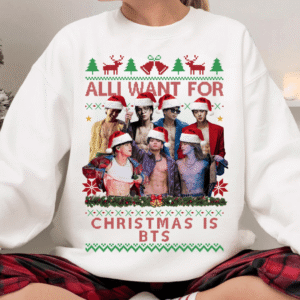 TT - All I Want For Christmas Is BTS Shirt