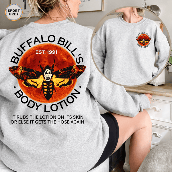 TA - Buffalo Bill's Body Lotion Shirt, Silence of The Lambs Horror Movie Tee - Image 4