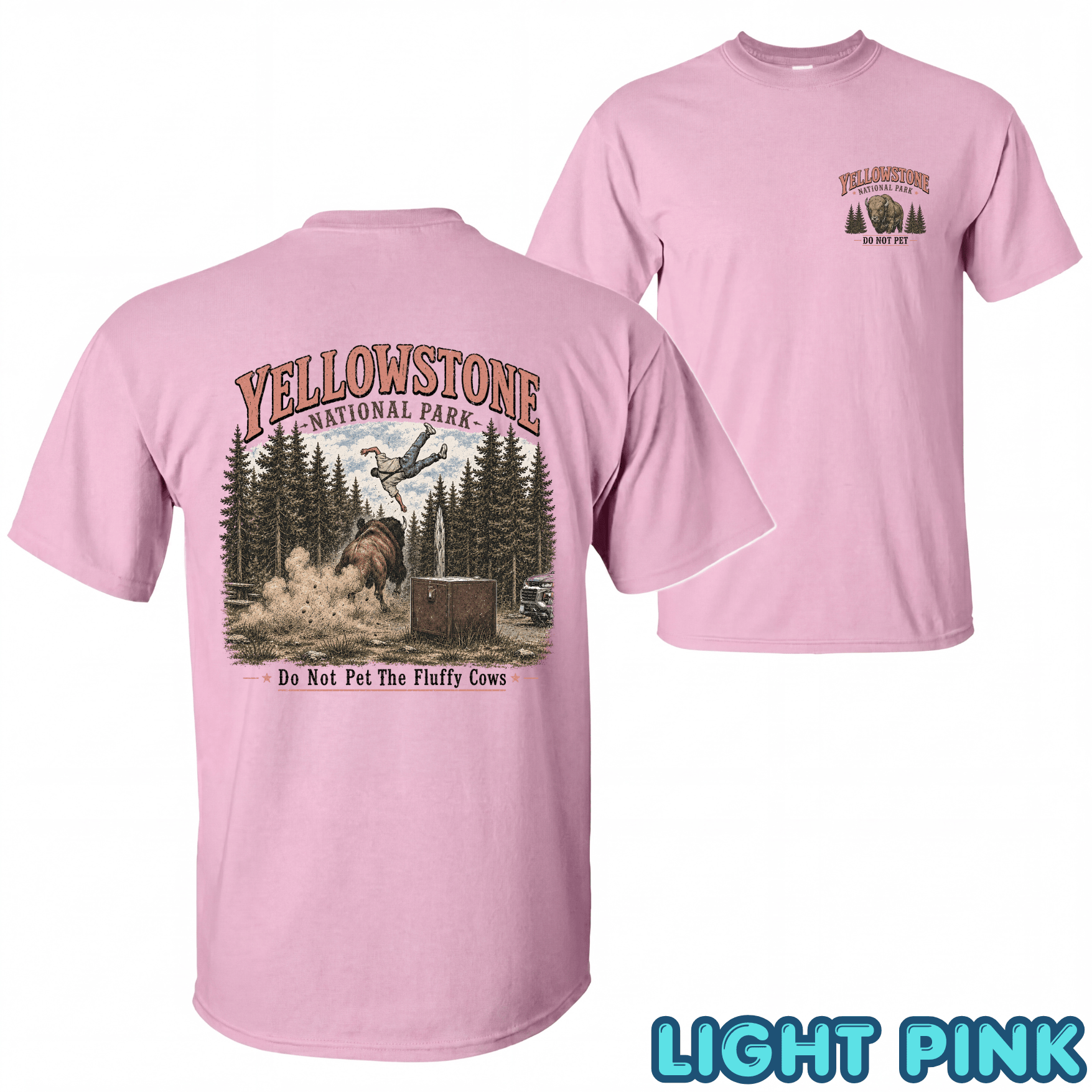 2 Sided Yellowstone National Park Shirts - Image 5