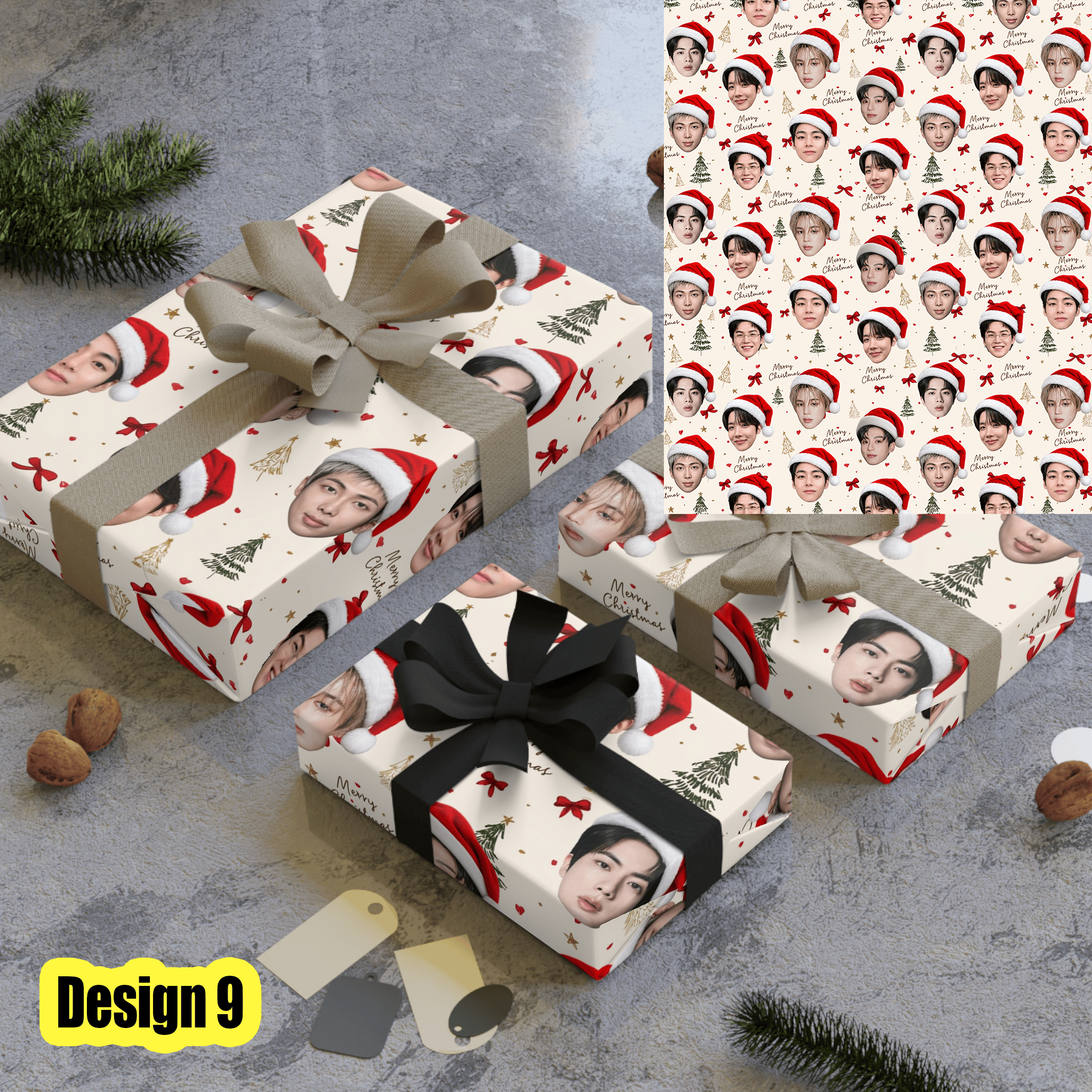 VL - Jungkook Christmas Matte Wrapping Paper - Image 9