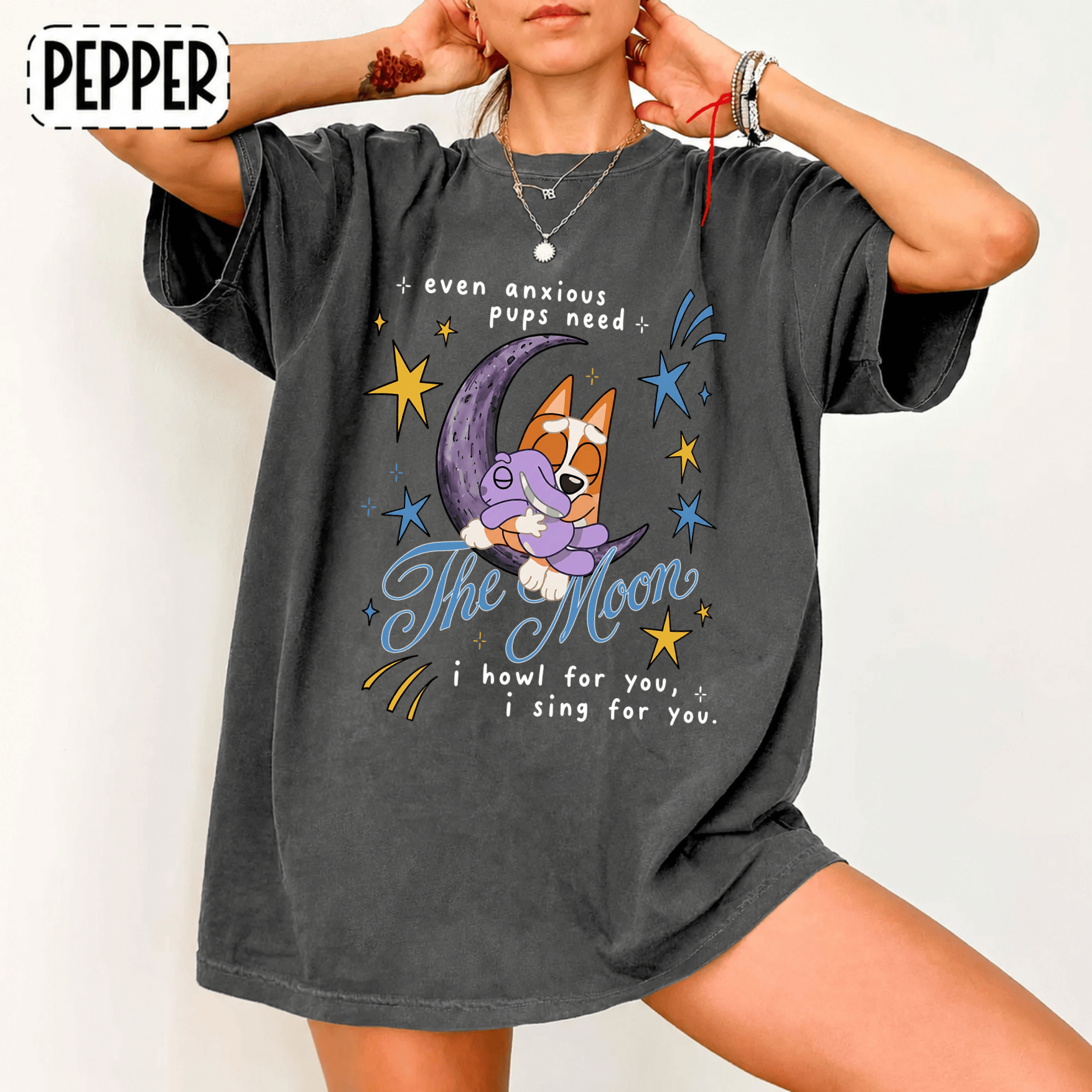 Bingo Even Anzious Pups Need The Moon, Obiter lyric shirts - Image 3