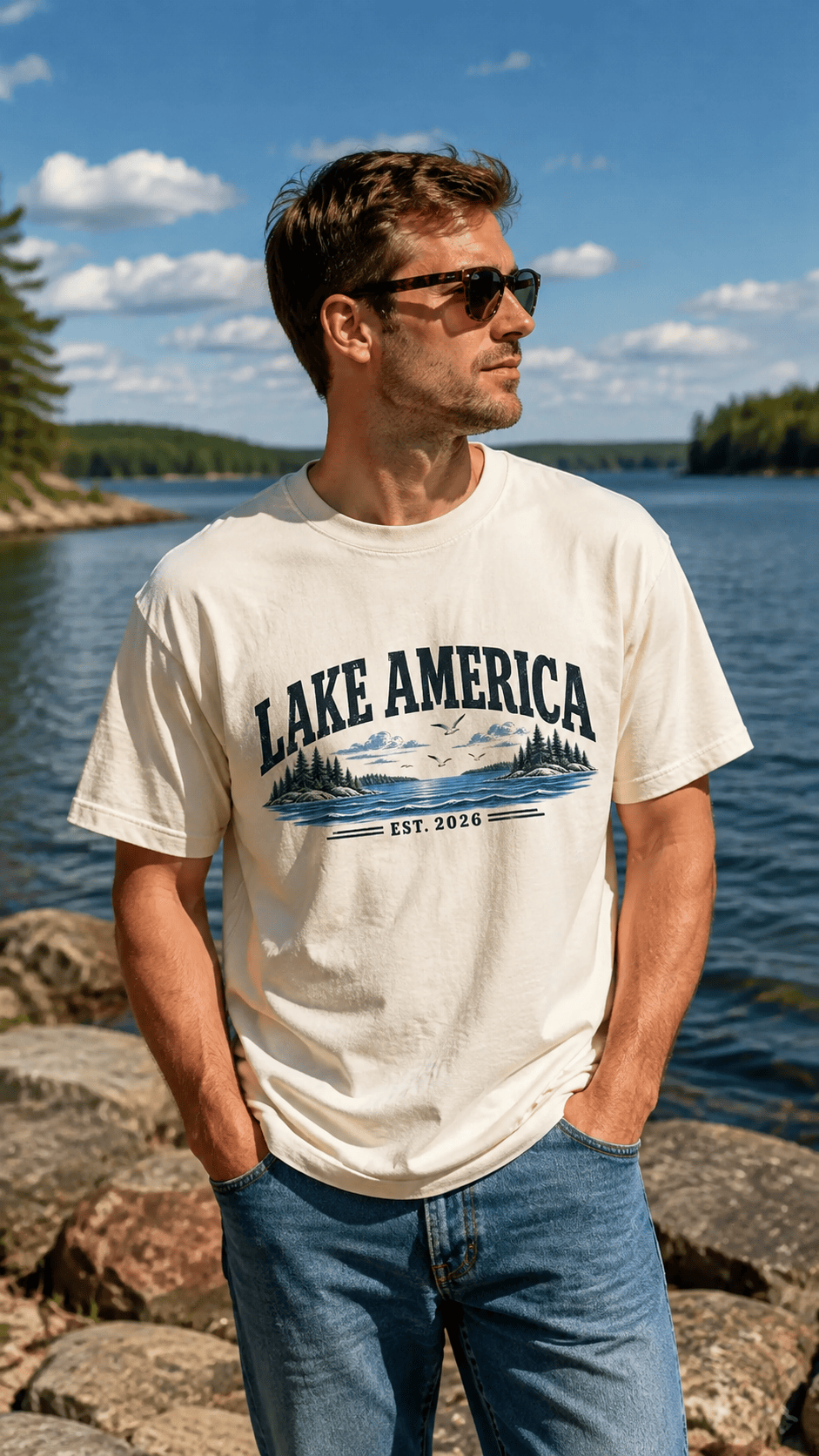 HN - Lake America USA Shirt - Image 2