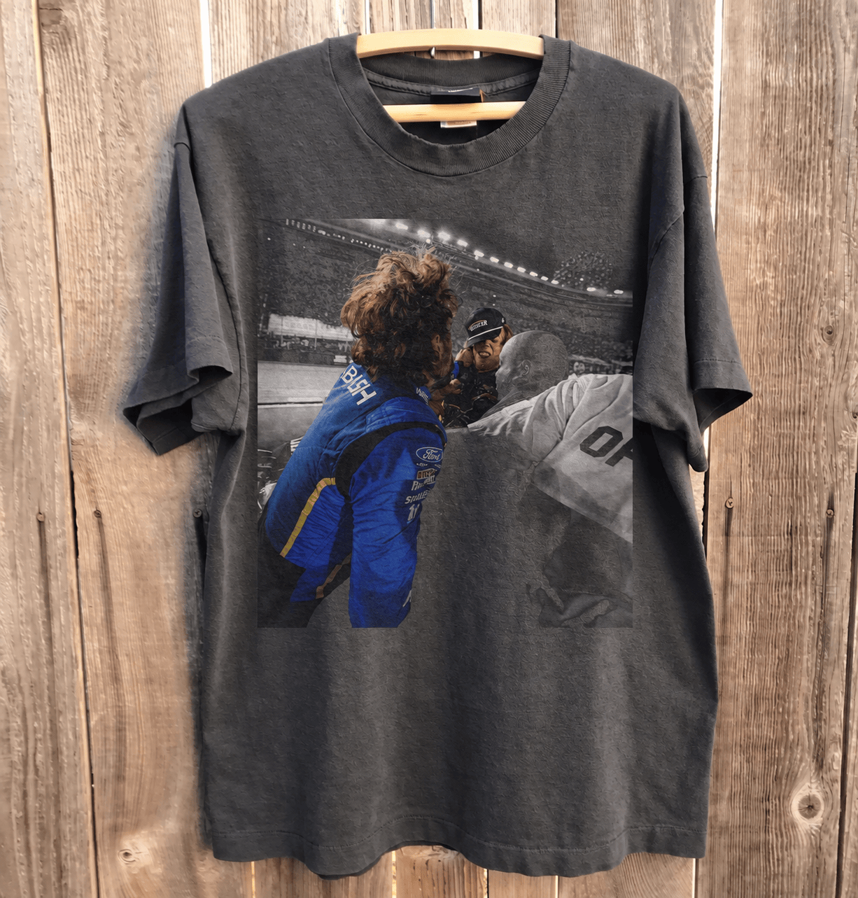 Vintage Carson Hocevar vs Ryan Blaney Shirt, Racing Graphic Tee, NASCAR Fight Apparel, Gift Tee