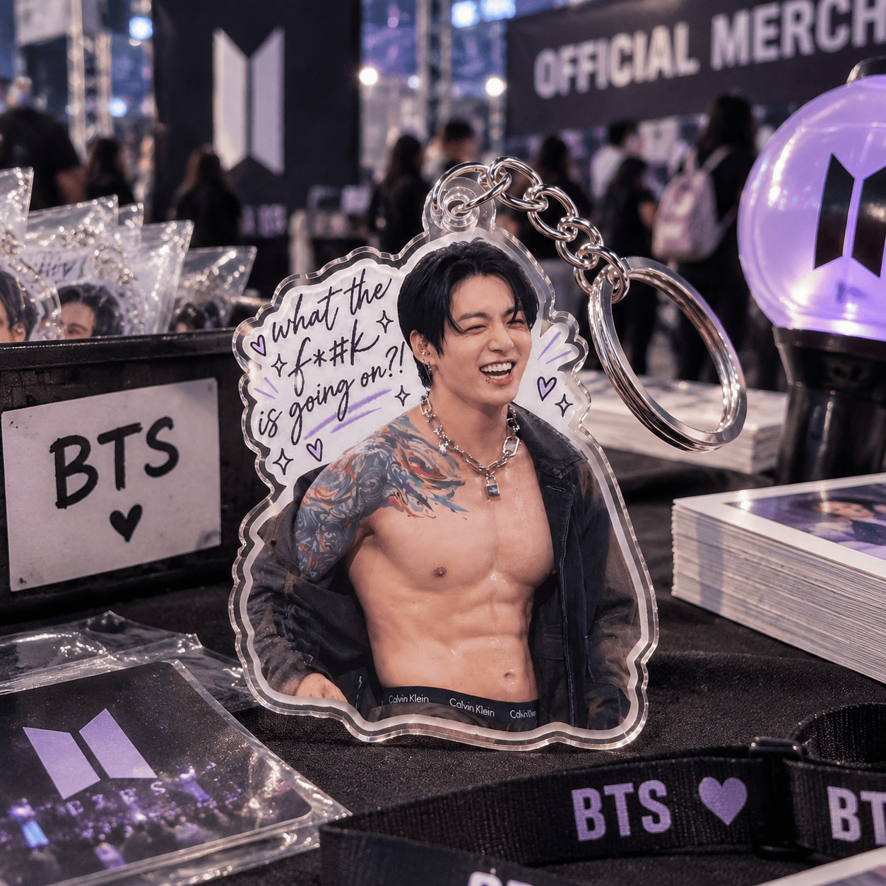 AT - Jungkook JK BTS Army Keychain - Image 2