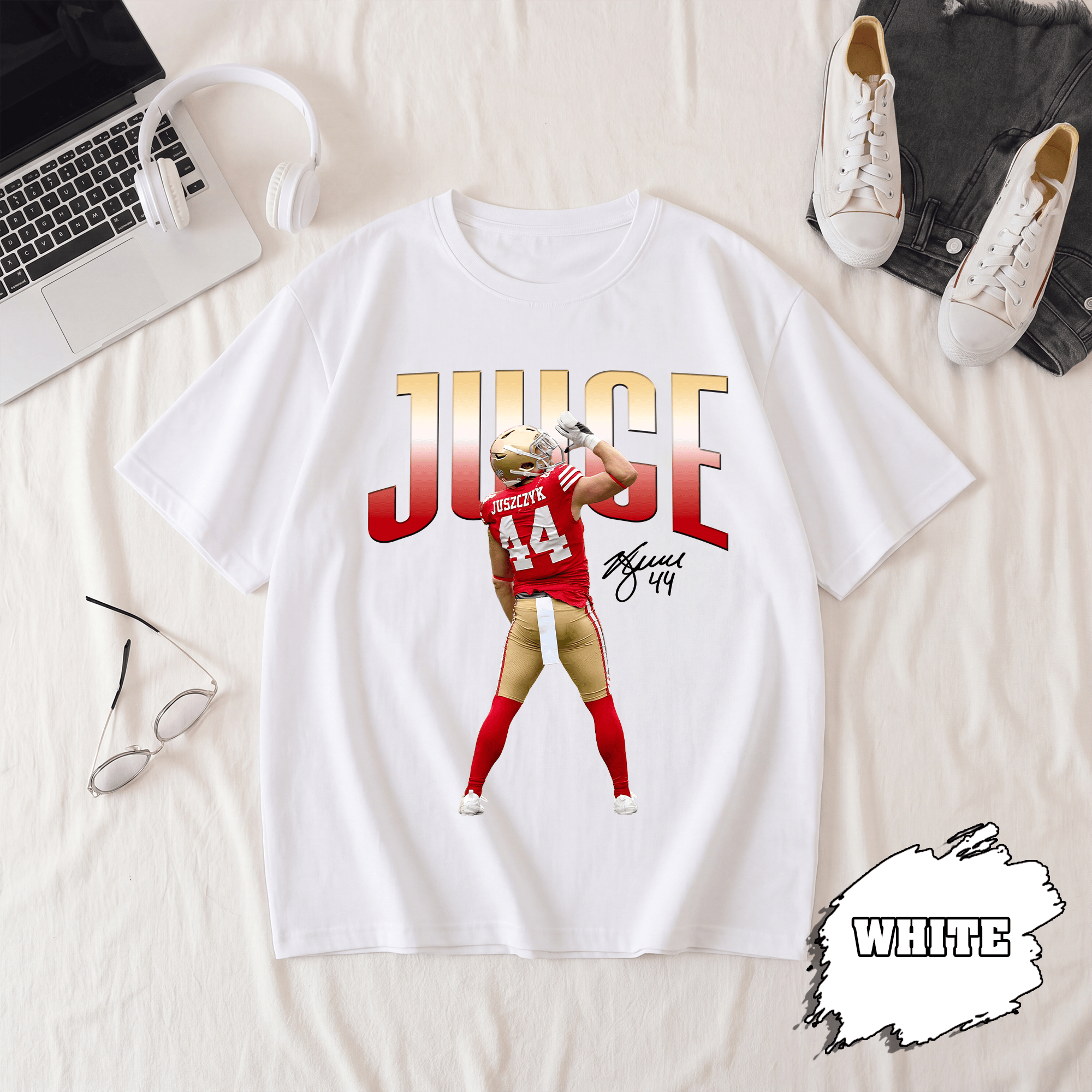 BN - Kyle Juszczyk Juice Shirt, San Francisco Football Tee - Image 2