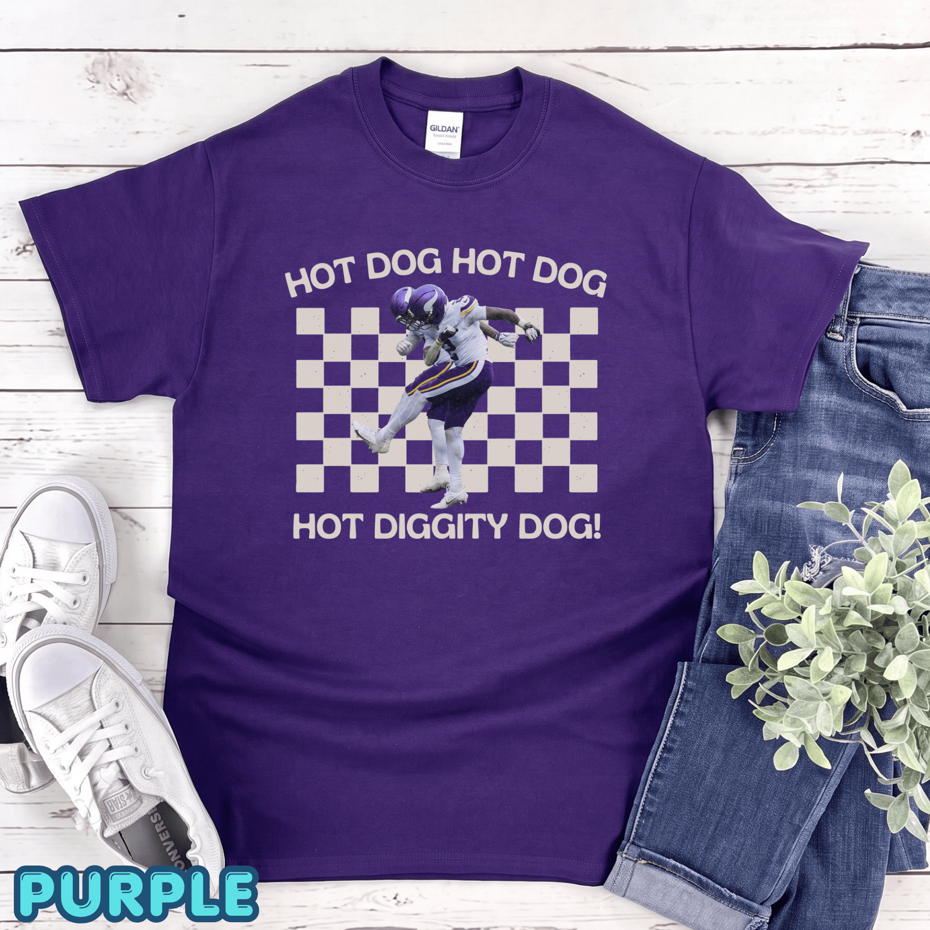 Vikings' Isaiah Rodgers Hot Dog Dance Shirt