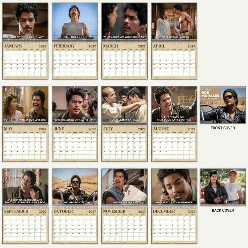 TT - A Year Of La Bamba Morales Quote 2027 Wall/ Desk Calendar - Image 2