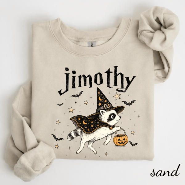 TA - Cute Jimothy Raccoon Halloween Shirt - Image 3