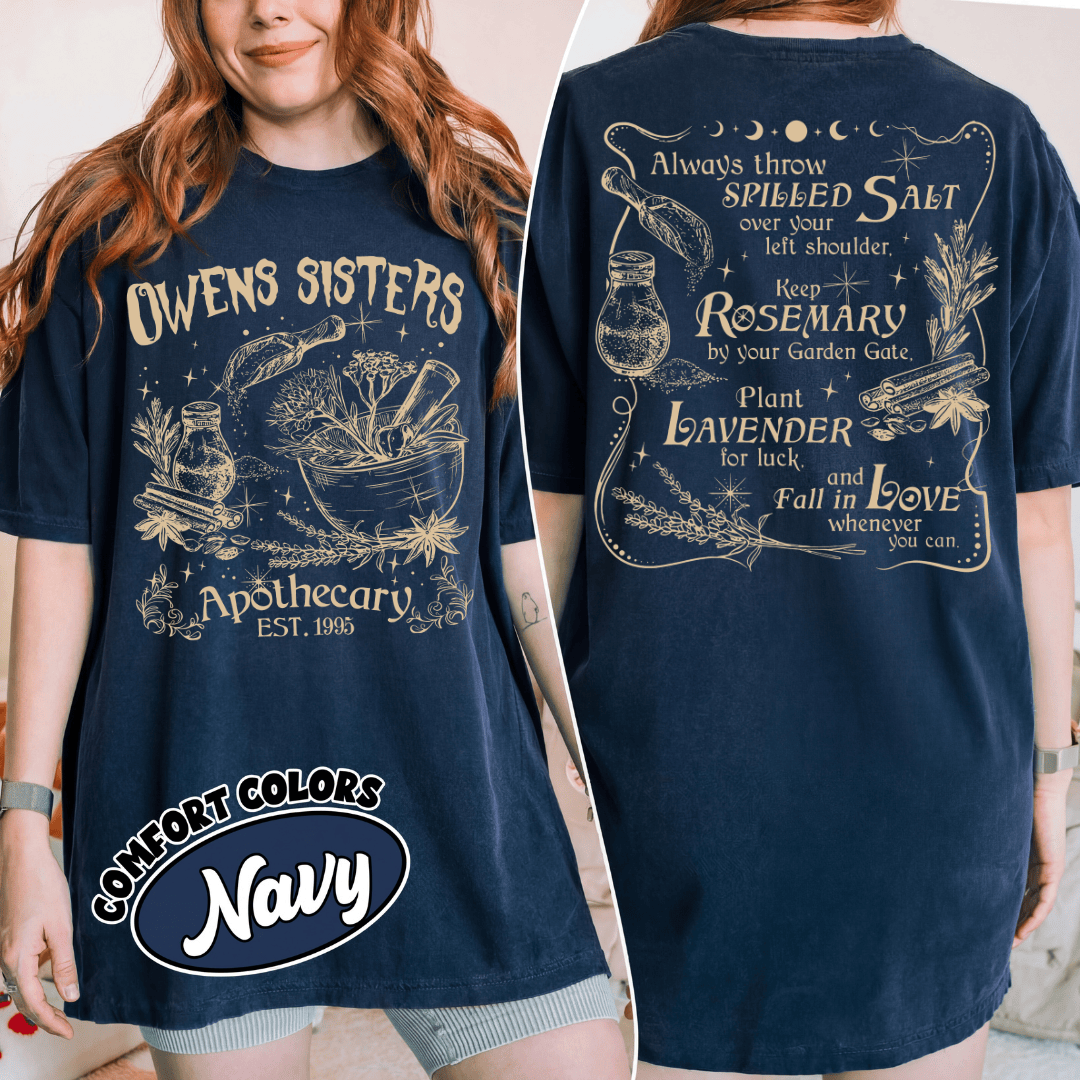 NN - Practical Magic Movie T-Shirt, Owens Sisters Apothecary Shirts - Image 4