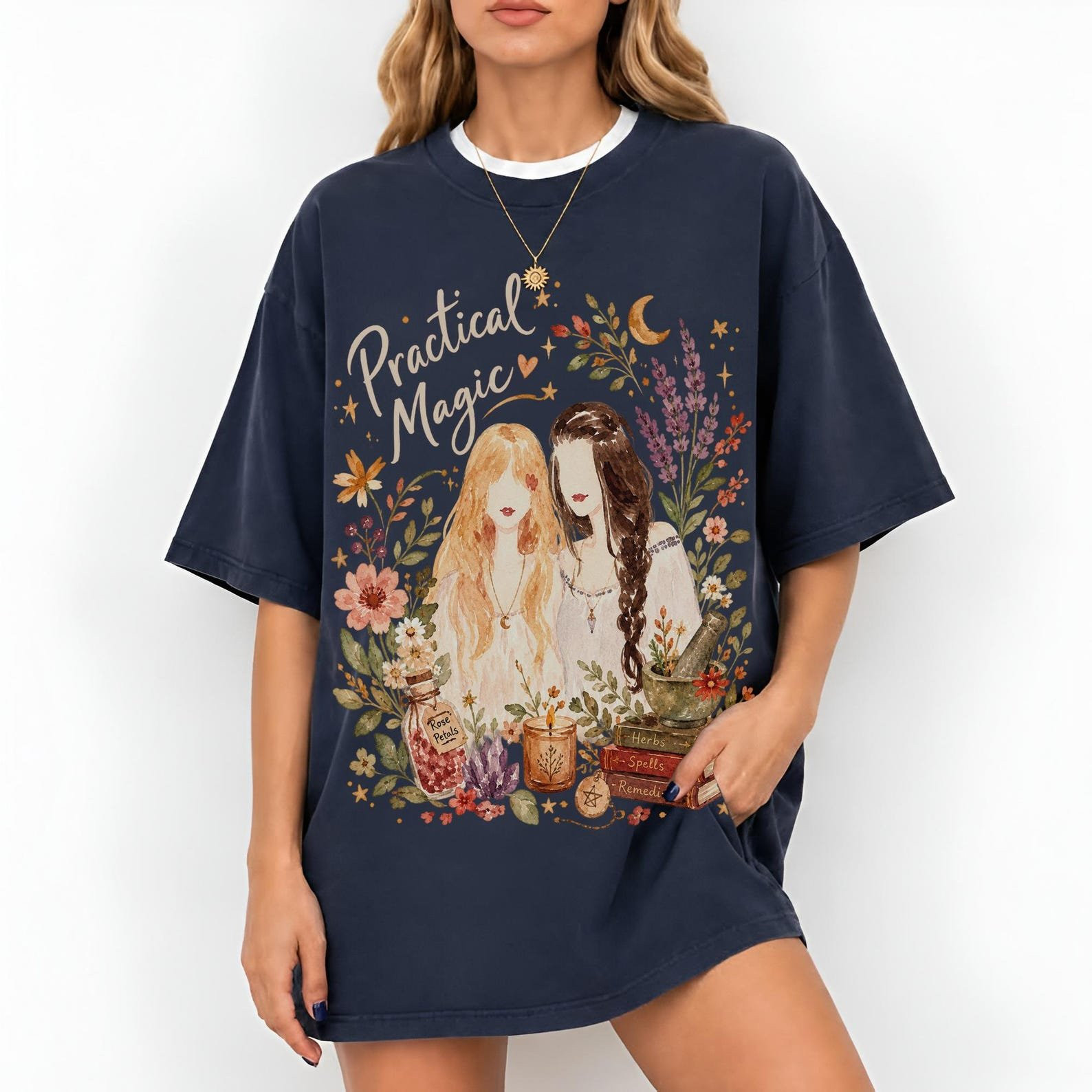 TT - Practical Magic Watercolor Shirt, Owens Sisters Tee, Sally Gillian Tshirt - Image 5