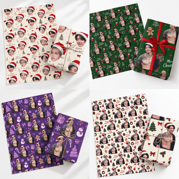TA- BTS Christmas Matte Wrapping Paper