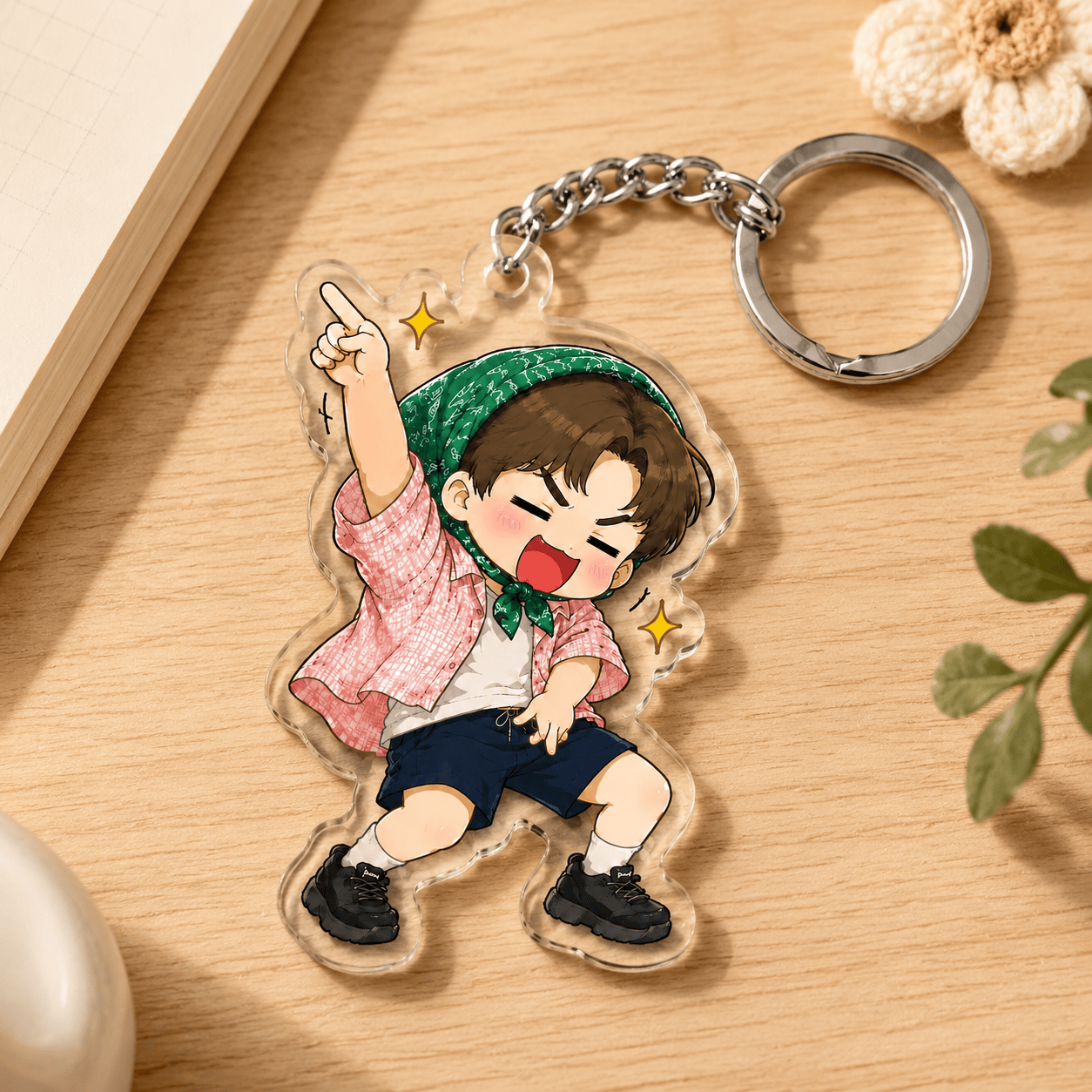 HN - Funny J-Hope Dance Keychain, Layered Acrylic Keychain - Image 4