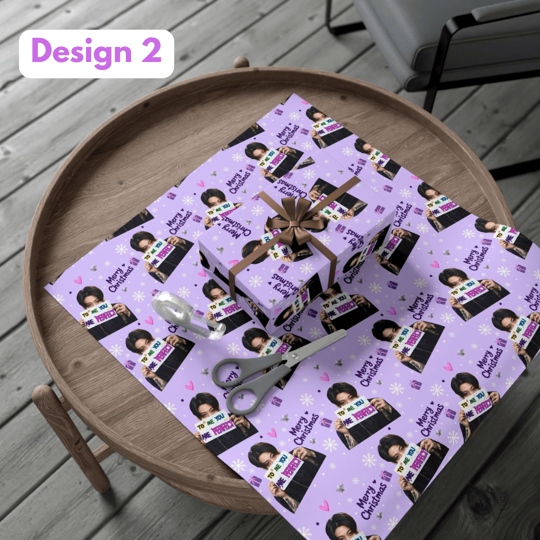 TT - Christmas Hot JungKook Matte Wrapping Papers - Image 3