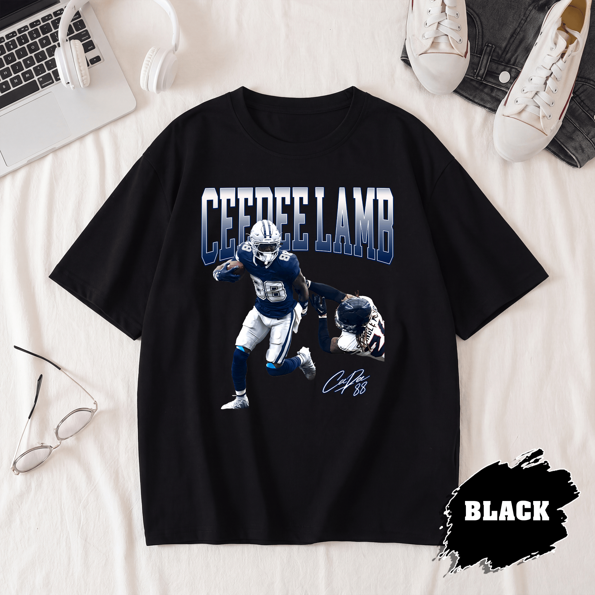 BN - CeeDee Lamb T-Shirt, Dallas Football Tee