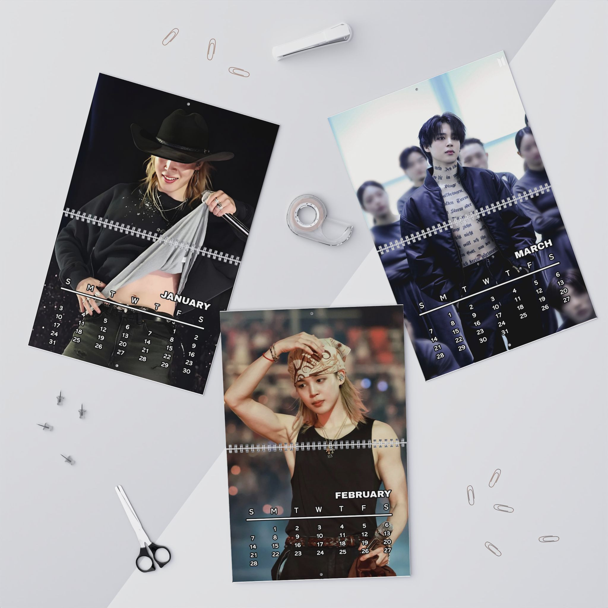 AT - BTS Jimin 2027 Wall Calendar - Image 2