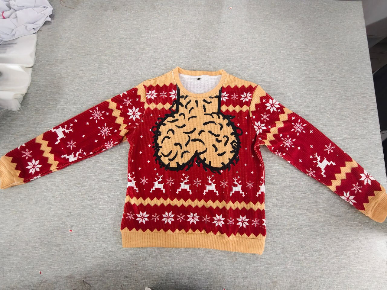 TT - Hilarious Merry Cockmas 350gsm Premium Sweater Ugly Christmas, Funny Nuts Sack Holiday Sweater, Funny Xmas Apparel - Image 5