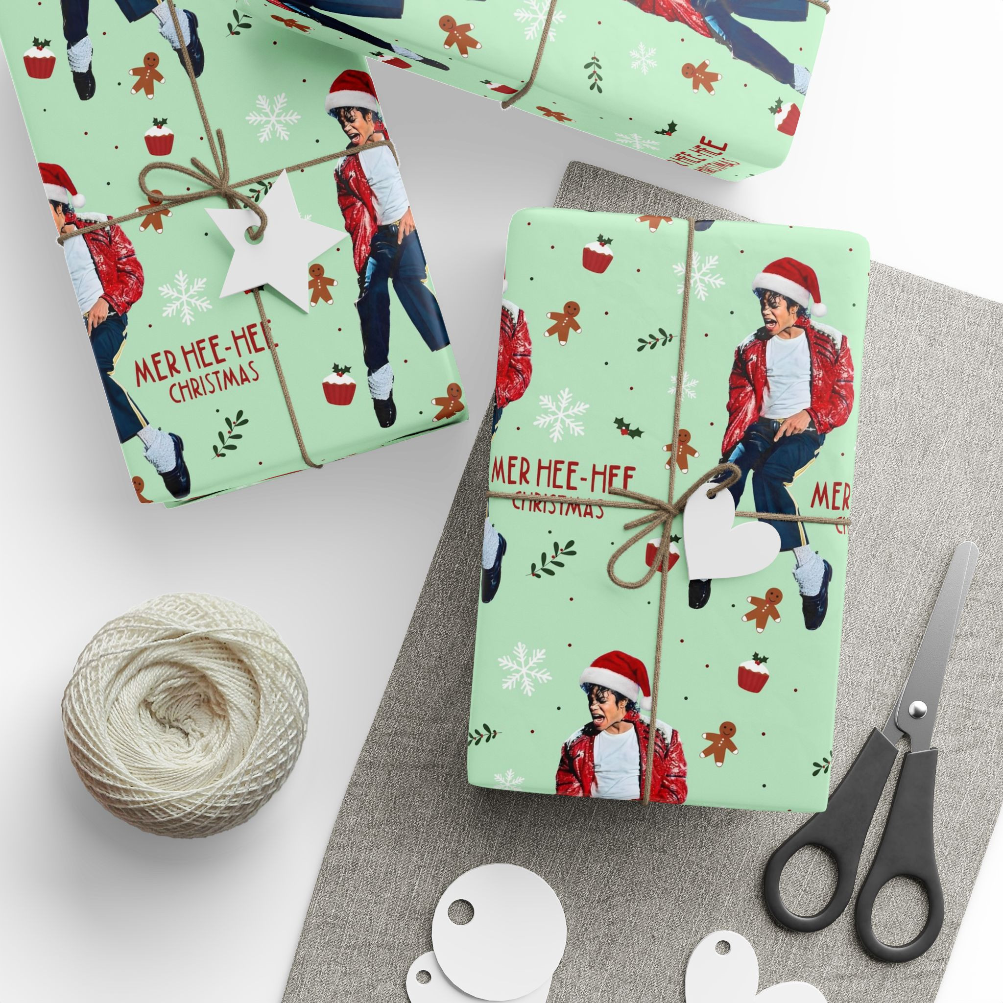 TA - Michael Jackson Christmas Matte Wrapping Paper
