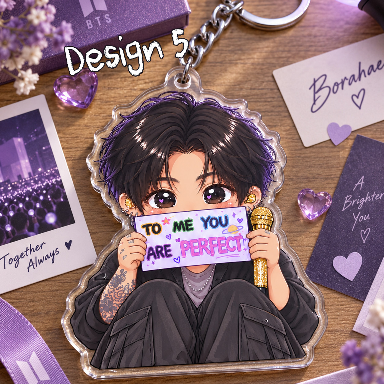 NA - Cute Jungkook Acrylic Keychain - Image 7