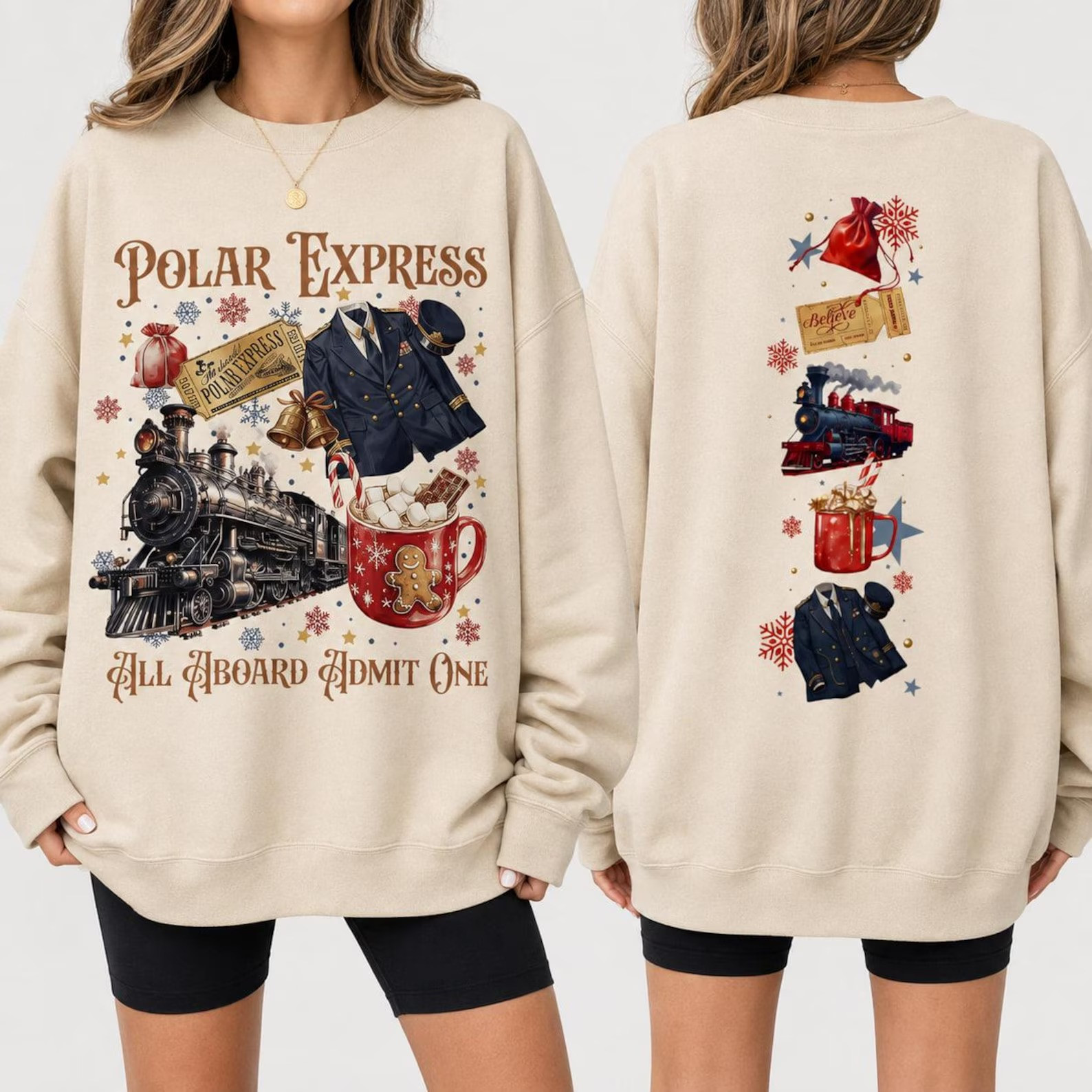 TT - The Polar Express Christmas Shirt, Believe Christmas Movie Hoodie, Merry Christmas Polar Sweatshirt