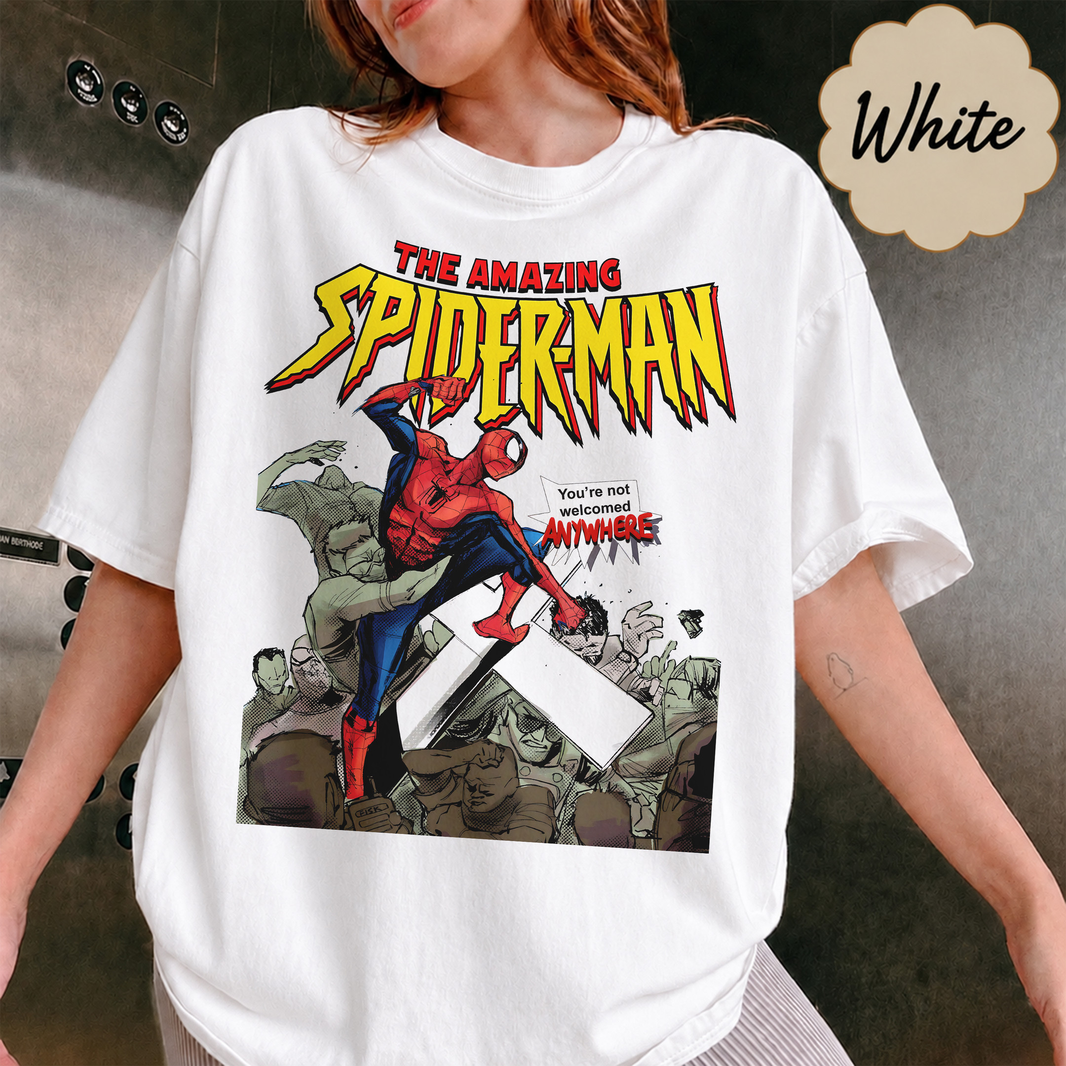 NA - VER 2 Amazing Spider Man Beat Up Jake Lang Shirts - Image 5