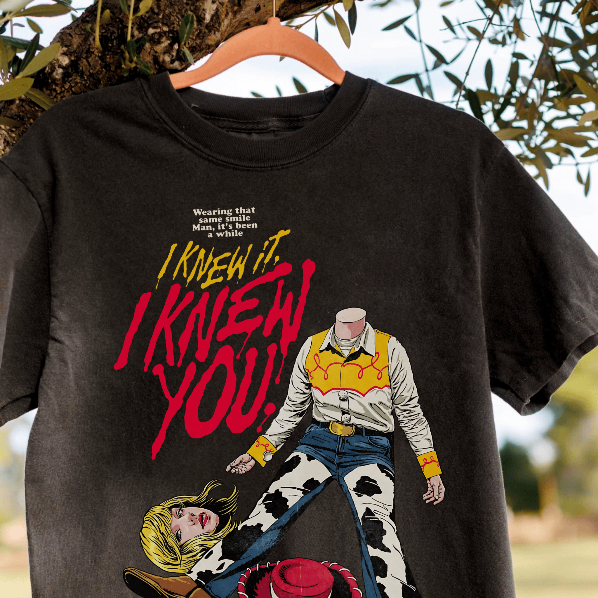 QK - I Knew It, I Knew You Halloween Version T-shirt - Image 2