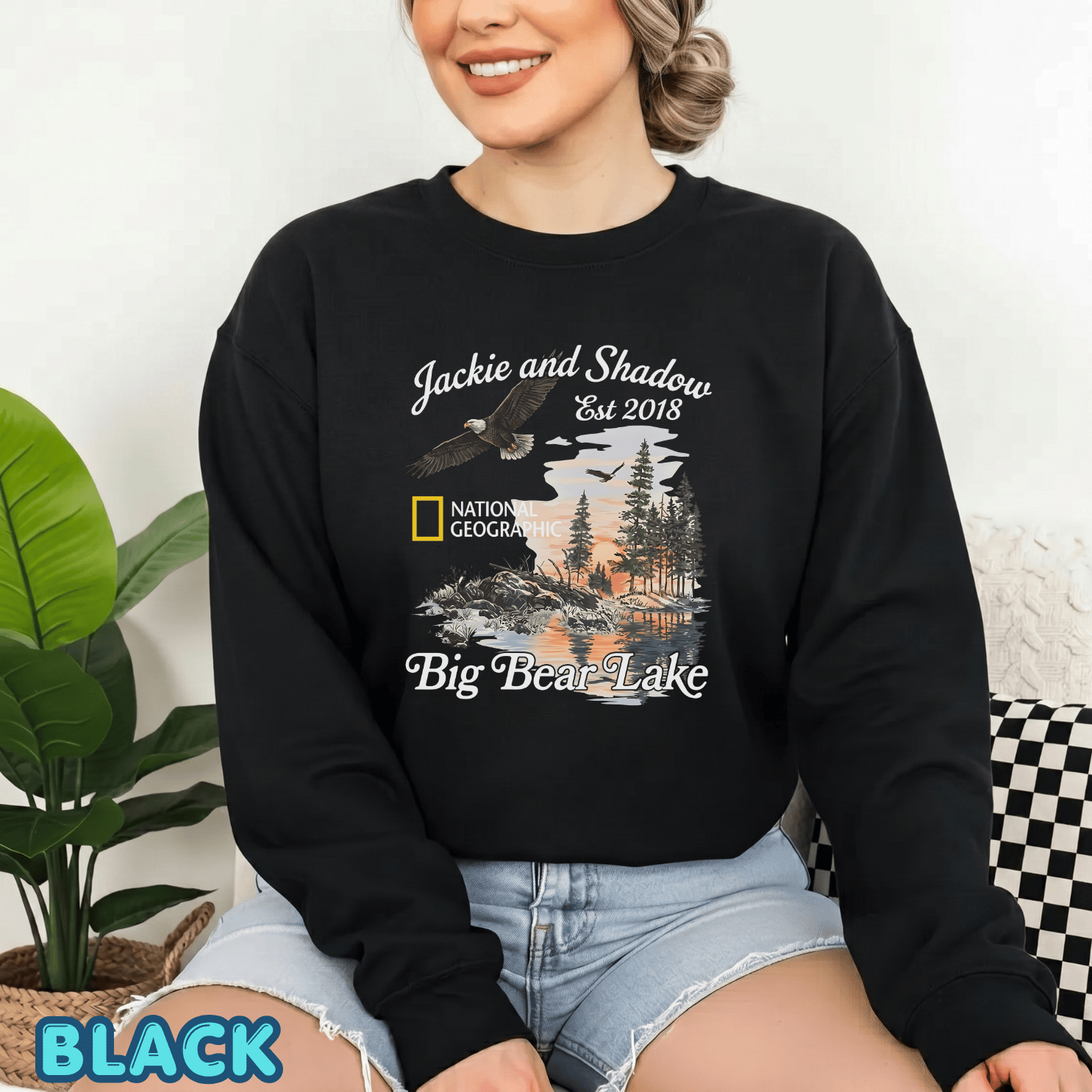 Jackie and Shadow Eagles Unisex Tee, Big Bear Lake Bald Eagles T-Shirt, Nature Lover Gift, Wildlife Enthusiast Shirt, Live Video Bald Eagles - Image 9
