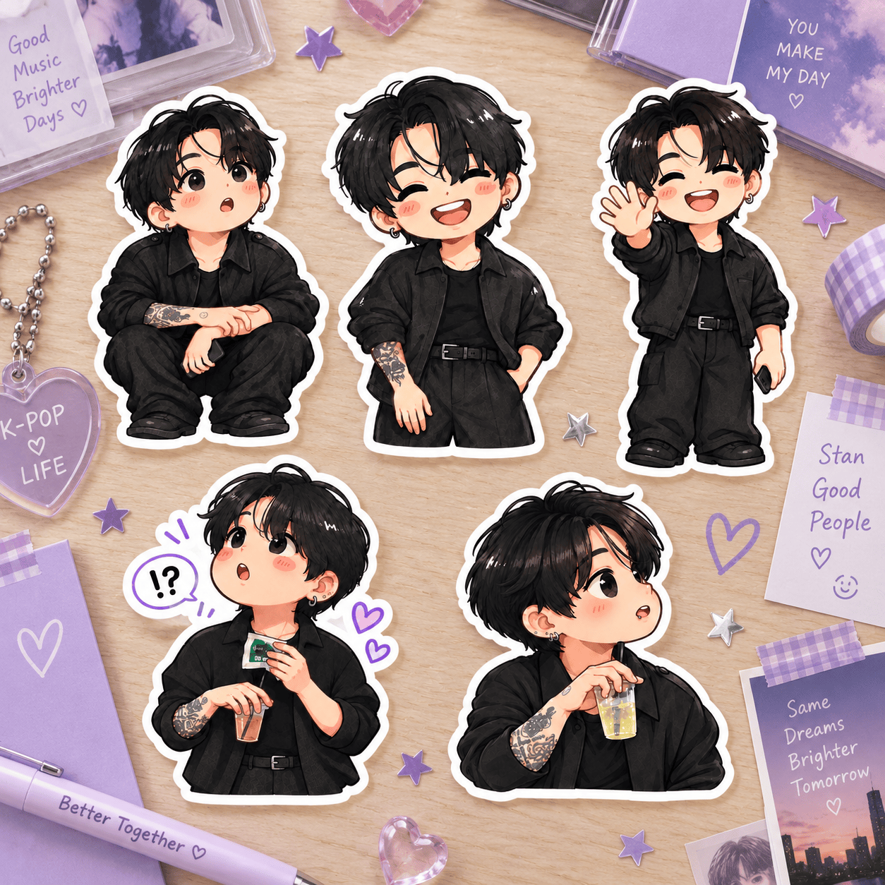 HN - Cute Jungkook BTS Army Sticker/Magnet