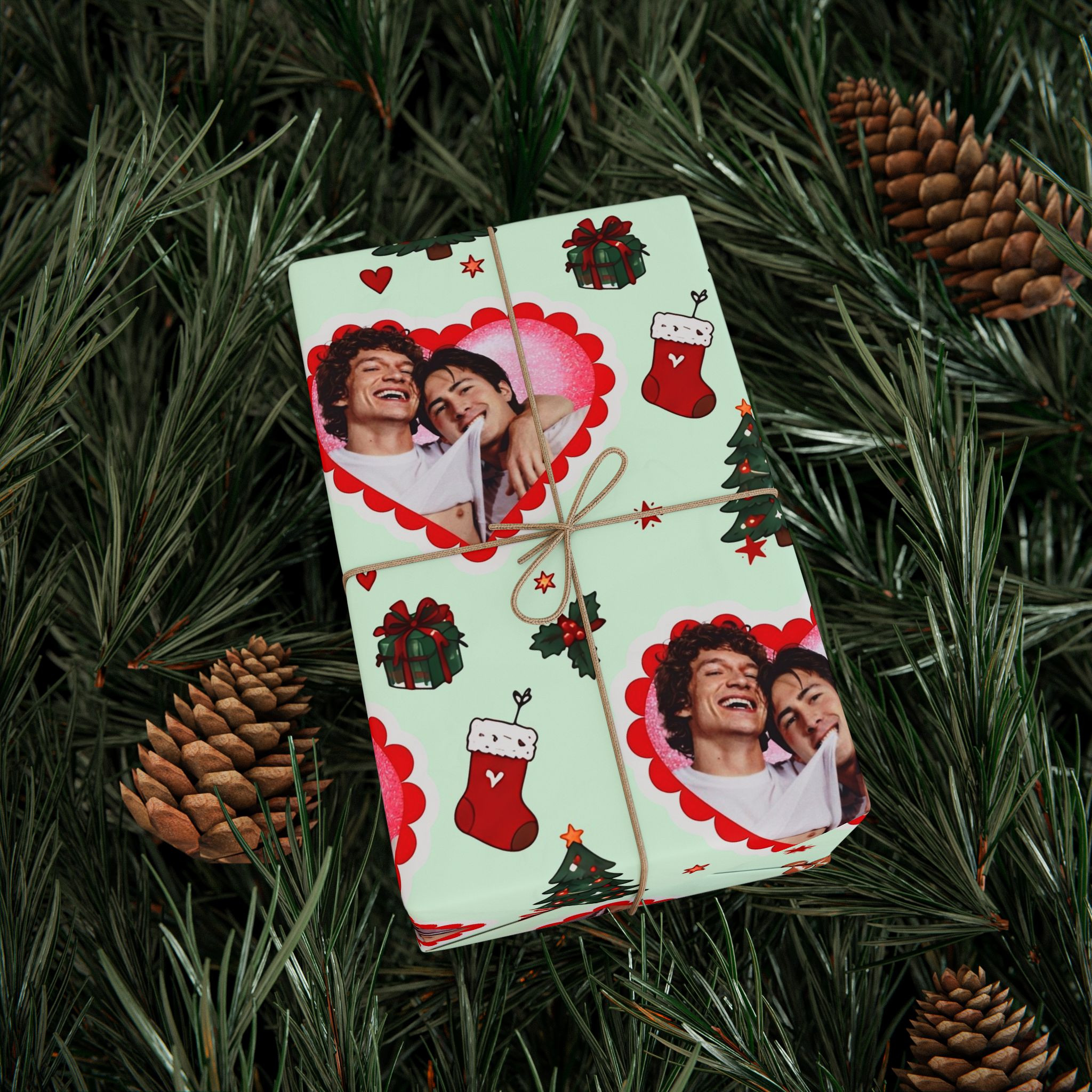 AT - Heated Rivalry Matte Wrapping Paper - Image 3