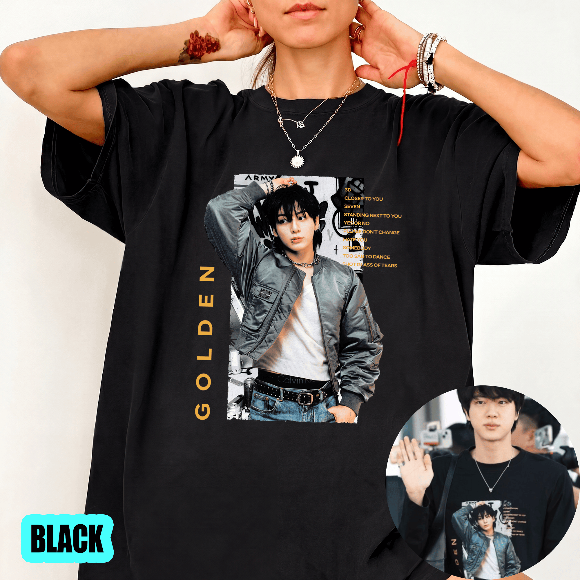 HN - Golden Jungkook Shirt