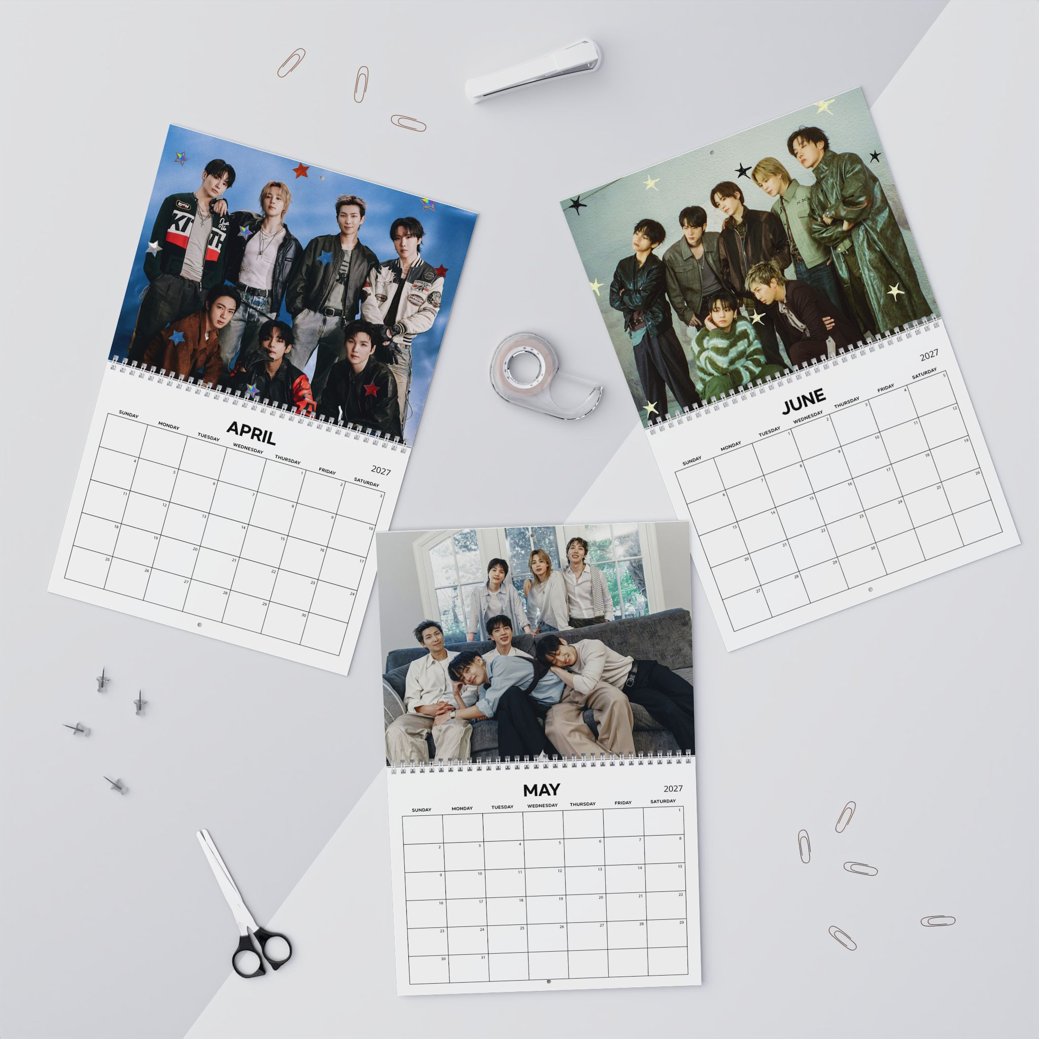 AT - 2027 A Year With BTS Wall Calendar - Image 3