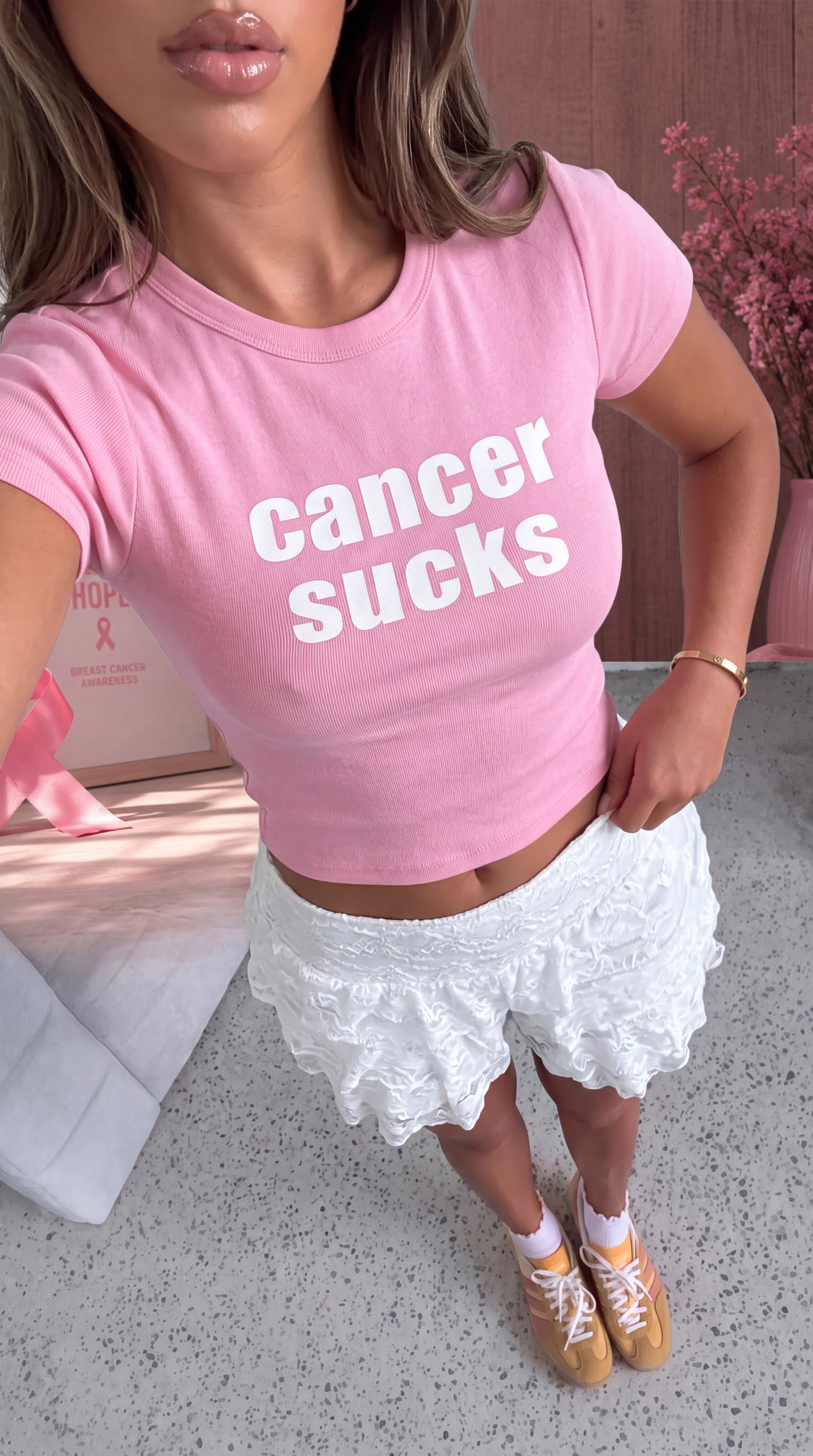 NN - Anya Taylor-joy Cancer Sucks BabyTee, LUCKY Movie Shirt - Image 5