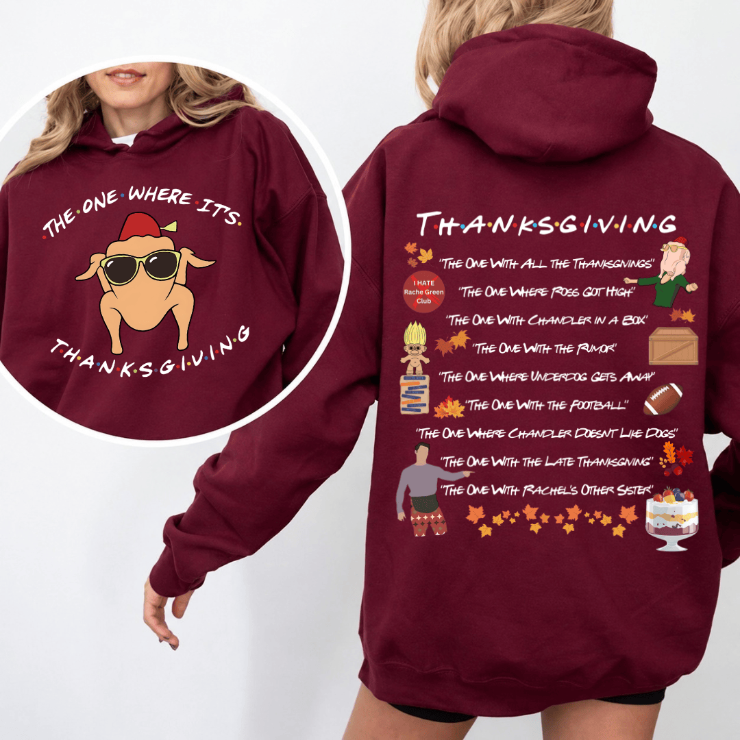 TT - FRIENDS TVshow Shirt, The One Where It's Thanksgiving Sweatshirt