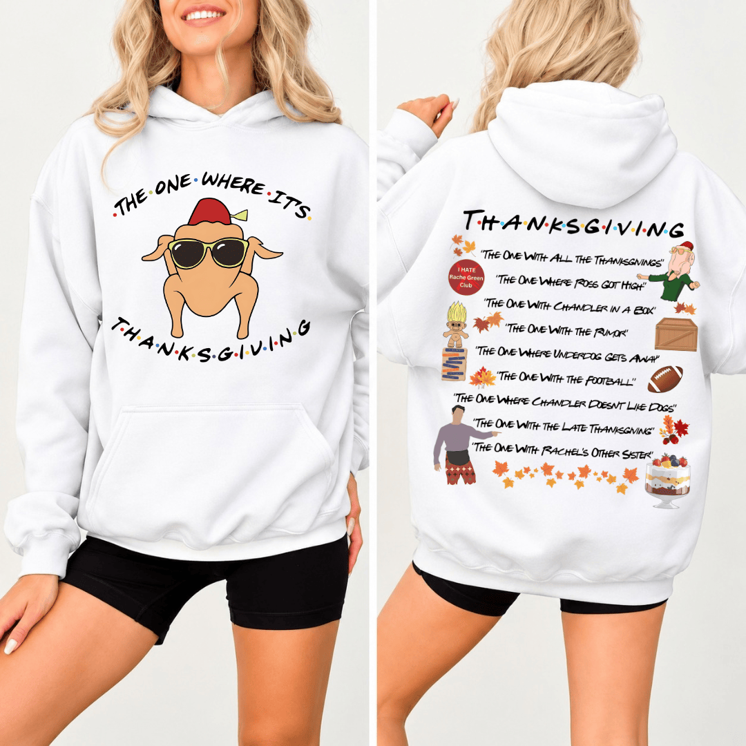 TT - FRIENDS TVshow Shirt, The One Where It's Thanksgiving Sweatshirt
