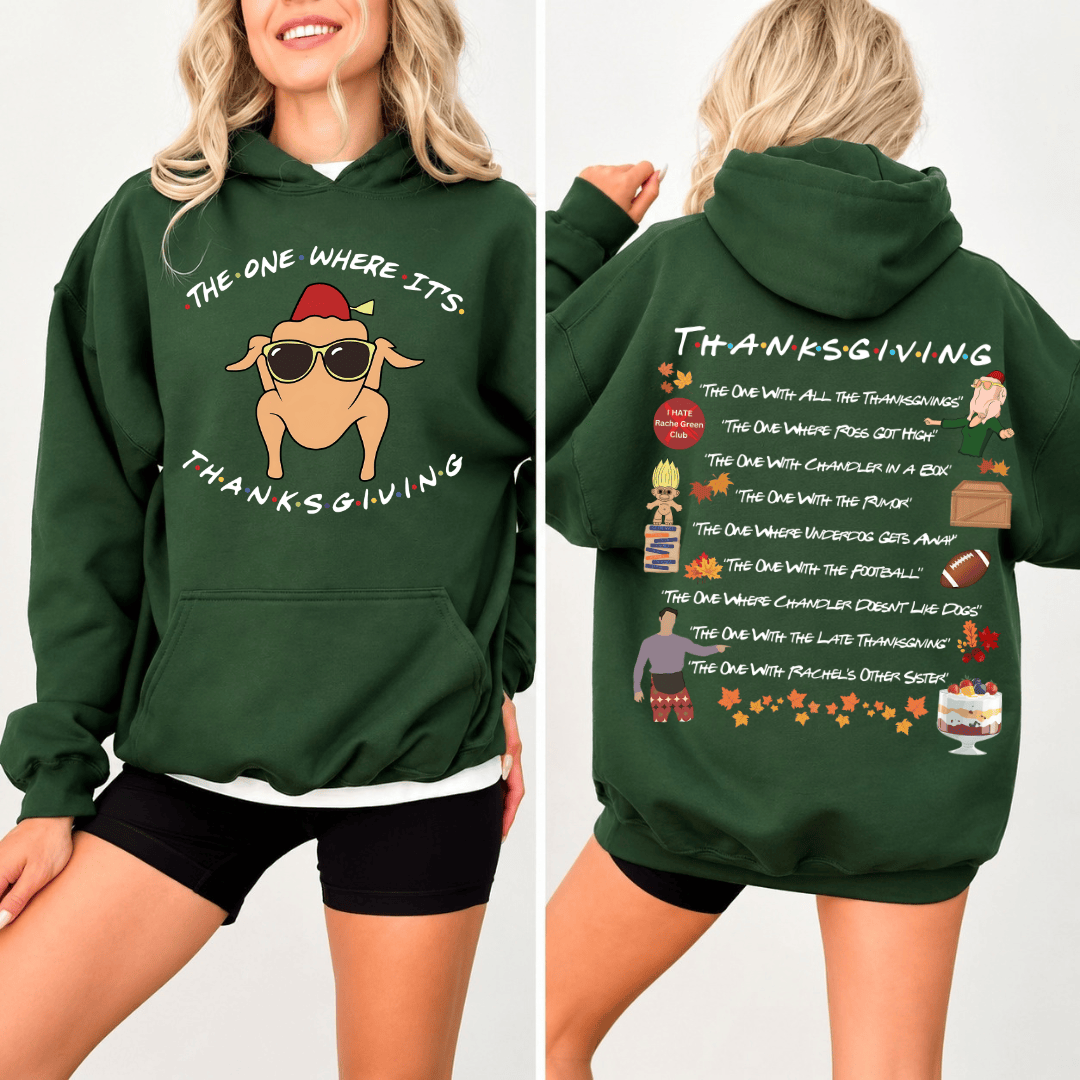 TT - FRIENDS TVshow Shirt, The One Where It's Thanksgiving Sweatshirt